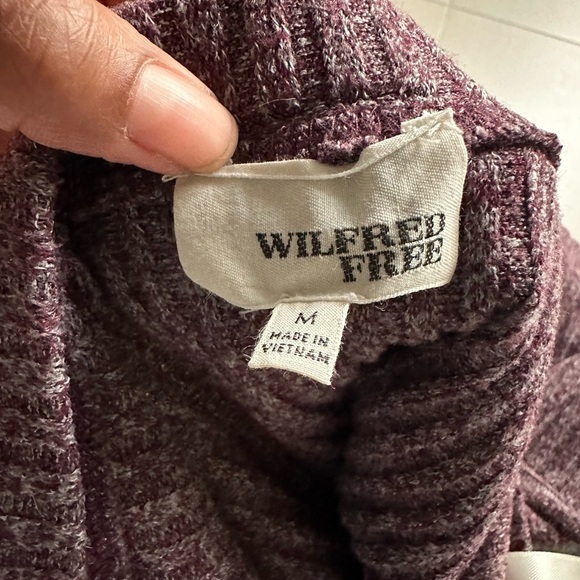 Wilfred Free Burgundy Pencil Skirt Size Medium - Picture 6 of 6